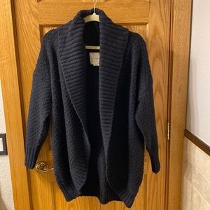 Womens Black Anthropologie Cocoon Oversized Sweater Size M